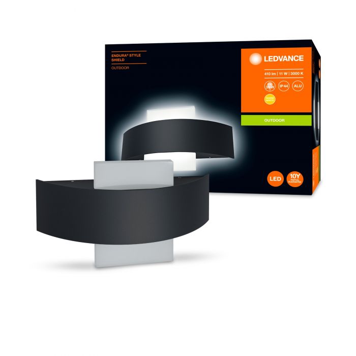 Cвітильник фасадний LEDVANCE ENDURA STYLE SHIELD 11Вт 3000К 410Лм чорний