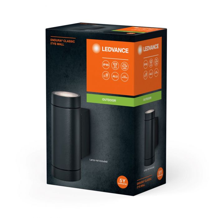 Cвітильник фасадний LEDVANCE ENDURA CLASSIC ITYS WALL GU10 IP65 чорний