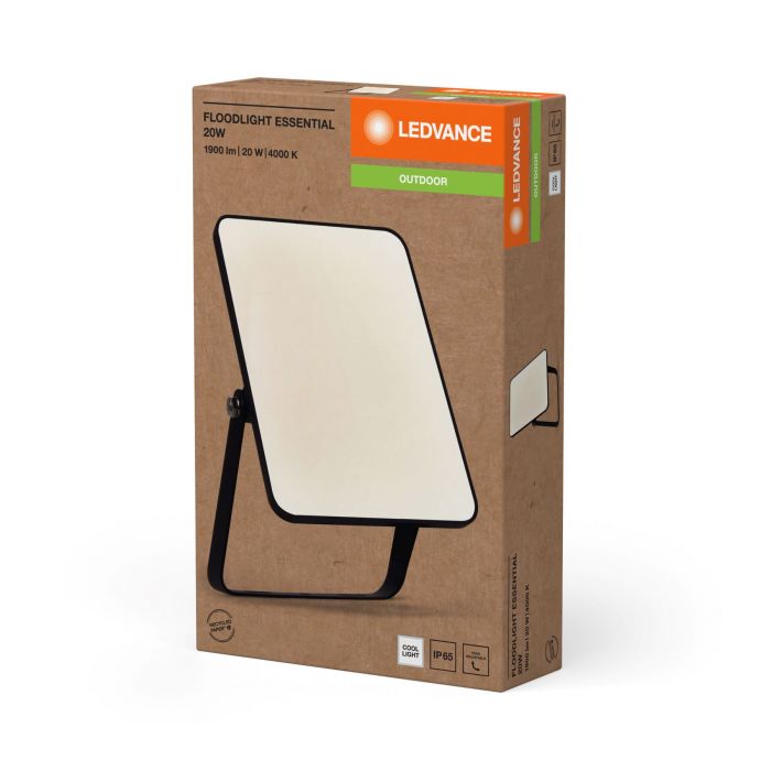 Прожектор LEDVANCE ESSENTIAL 20Вт 1800Лм 4000K чорний