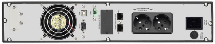 Джерело безперебійного живлення FSP Custos 2TL, 2000VA/1800W, RT2U, LCD, USB, RS232, 8xС13