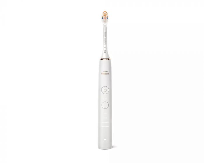 Щітка зубна електр. Philips, Sonicare DiamondClean 9000 Series, набір , 62т. колив/хв, насадок-1, 2 шт в наборі, 1зарядн.стакан+зарядка, чорний, білий