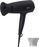 Фен Philips 3000 Series дорожній, 1600Вт, 3 режими, дифузор, хол. обдув, чорний