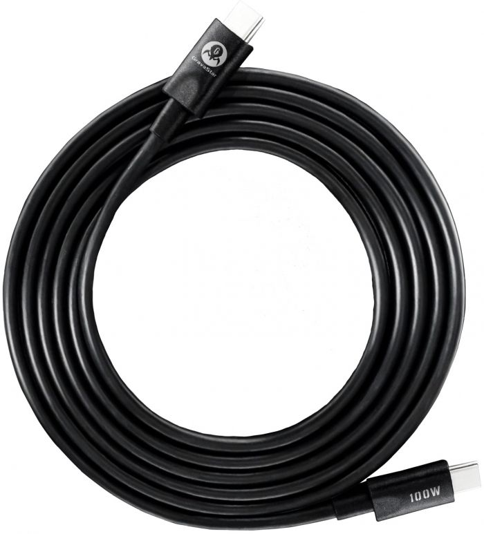 Кабель USB-C > USB-C заряджання/синхронізації GravaStar 1.5м, Type-C, 100w, чорний