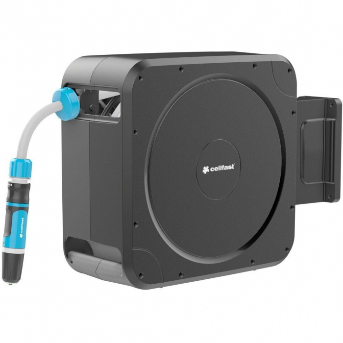Котушка зі шлангом Cellfast ERGO автоматична 20м+2м шланга 1/2" комплект конекторів та зрошувач ERGO
