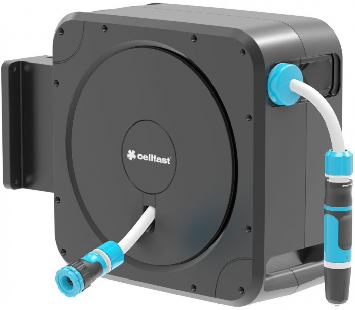 Котушка зі шлангом Cellfast ERGO автоматична 20м+2м шланга 1/2" комплект конекторів та зрошувач ERGO