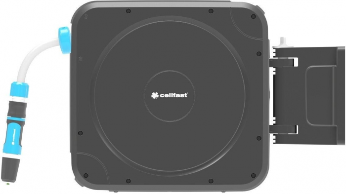 Котушка зі шлангом Cellfast ERGO автоматична 20м+2м шланга 1/2" комплект конекторів та зрошувач ERGO