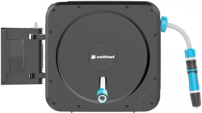 Котушка зі шлангом Cellfast ERGO автоматична 20м+2м шланга 1/2" комплект конекторів та зрошувач ERGO