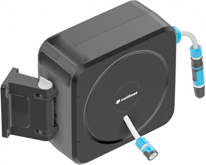Котушка зі шлангом Cellfast ERGO автоматична 20м+2м шланга 1/2" комплект конекторів та зрошувач ERGO