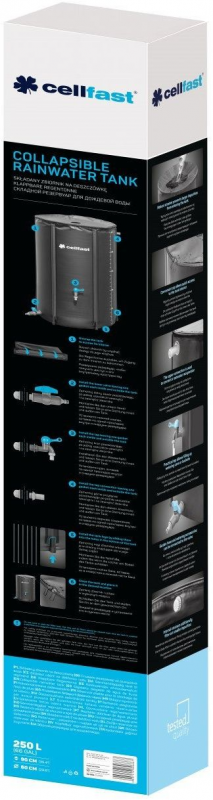 Контейнер для води Cellfast складний 250л стійкість до УФ