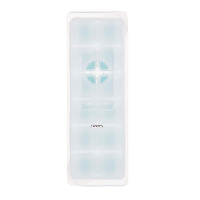 Форма для льоду з кришкою ARDESTO Fresh, 26х9.5х3.5см, силікон, пластик, синій