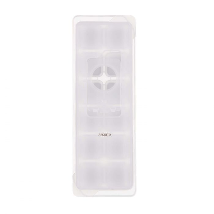 Форма для льоду з кришкою ARDESTO Fresh, 26х9.5х3.5см, силікон, пластик, бежевий