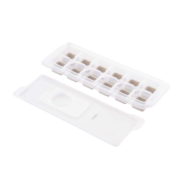 Форма для льоду з кришкою ARDESTO Fresh, 26х9.5х3.5см, силікон, пластик, бежевий
