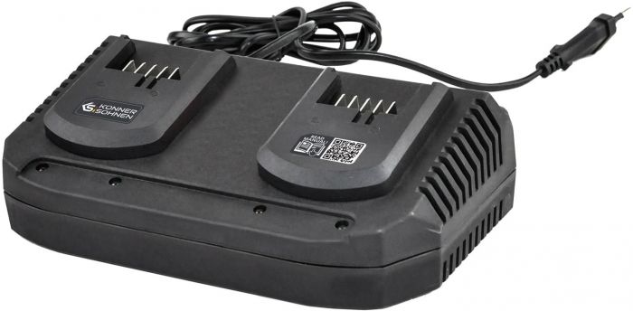 Зарядний пристрій Konner&Sohnen KS C35A-2, 20V, 230В, 2х3.5А, 0.89кг