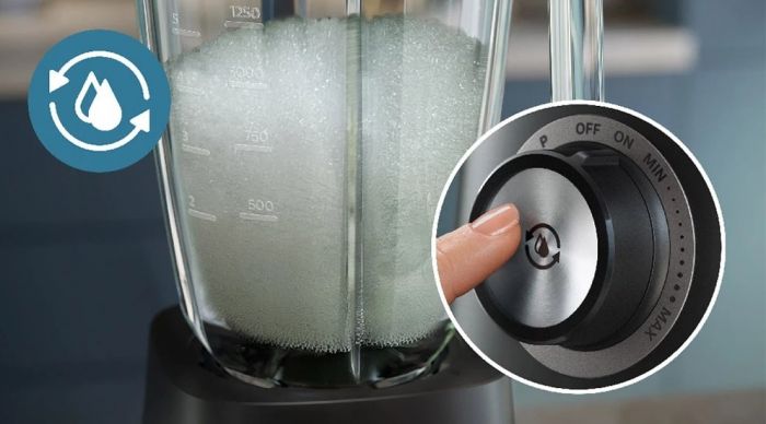 Блендер PHILIPS стаціонарний Series 5000, 1200Вт, чаша-2000мл, скло, склянка в комплекті, чорний