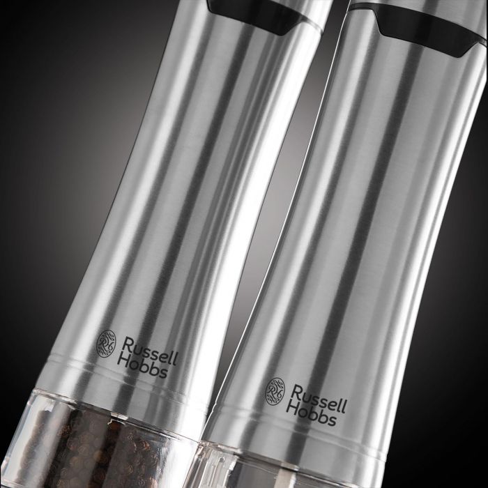 Млини для солі та перцю Russell Hobbs ААх4, керамічні жорна, сталевий