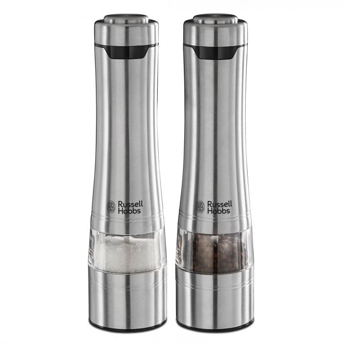 Млини для солі та перцю Russell Hobbs ААх4, керамічні жорна, сталевий