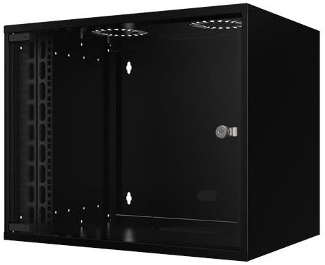 Шафа MIRSAN 19", 12U, SOHO, 535x600 мм, максимально 30 кг, чорна