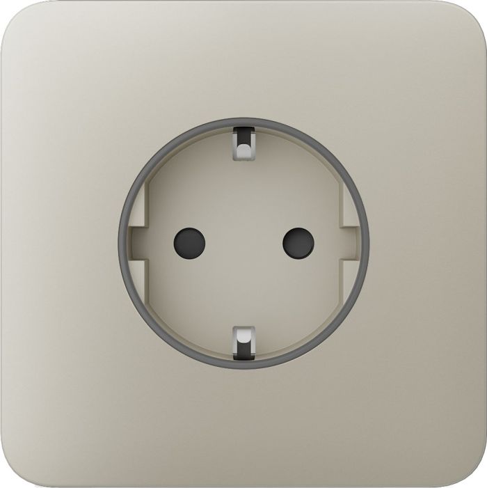 Передня панель для вбудованої розетки Ajax SoloCover for Outlet Basic, ivory