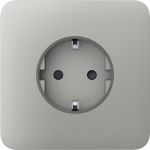 Передня панель для вбудованої розетки Ajax SoloCover for Outlet Basic, oyster
