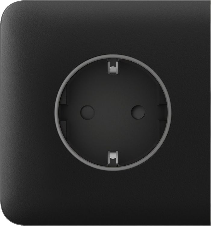 Бічна панель для вбудованої розетки Ajax SideCover for Outlet Basic, чорний