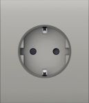 Центральна панель для вбудованої розетки Ajax CenterCover for Outlet Basic, oyster