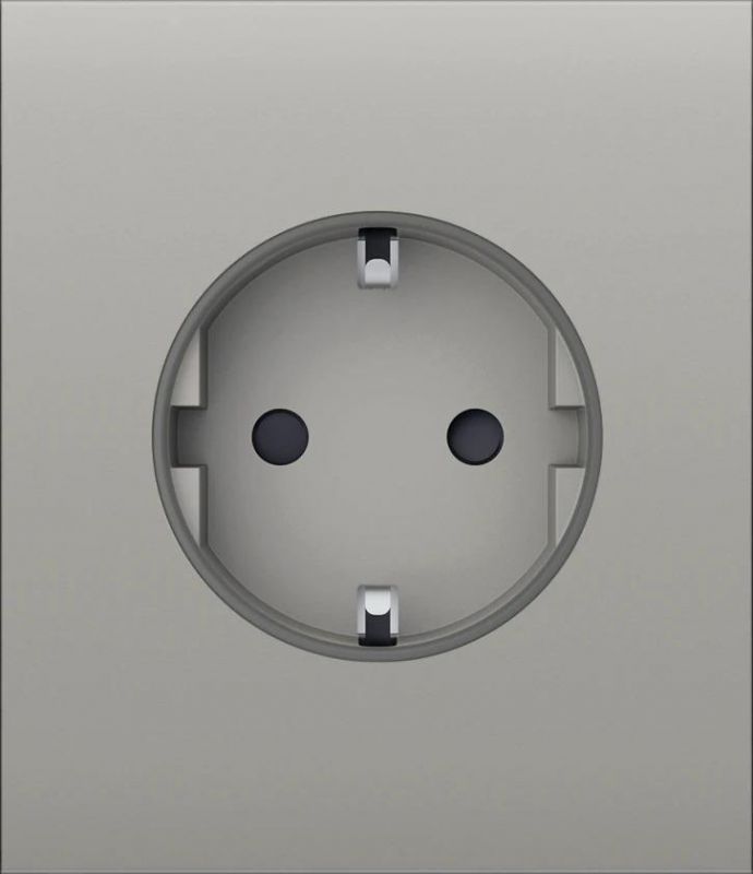 Центральна панель для вбудованої розетки Ajax CenterCover for Outlet Basic, oyster