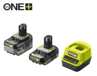 Набір акумулятора та зарядного пристрою Ryobi RC18120-242X ONE+, 18В, 2А•год+4А•год, ЗП Lithium+