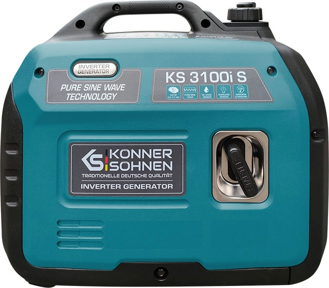 Генератор бензиновий інверторний Konner&Sohnen KS 3100i S, 230В, 3.1кВт, ручний стартер, 21.5кг