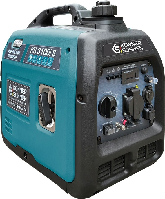 Генератор бензиновий інверторний Konner&Sohnen KS 3100i S, 230В, 3.1кВт, ручний стартер, 21.5кг