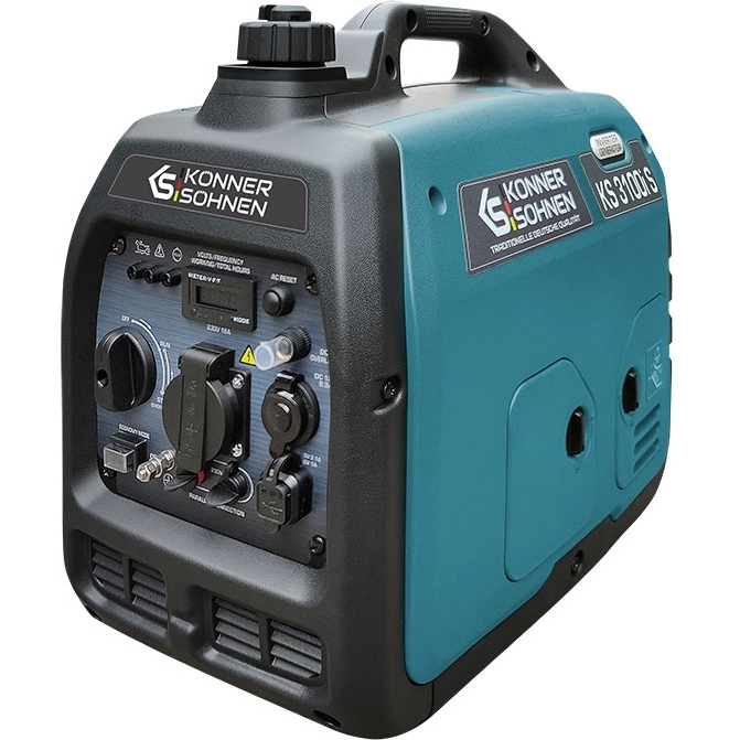 Генератор бензиновий інверторний Konner&Sohnen KS 3100i S, 230В, 3.1кВт, ручний стартер, 21.5кг