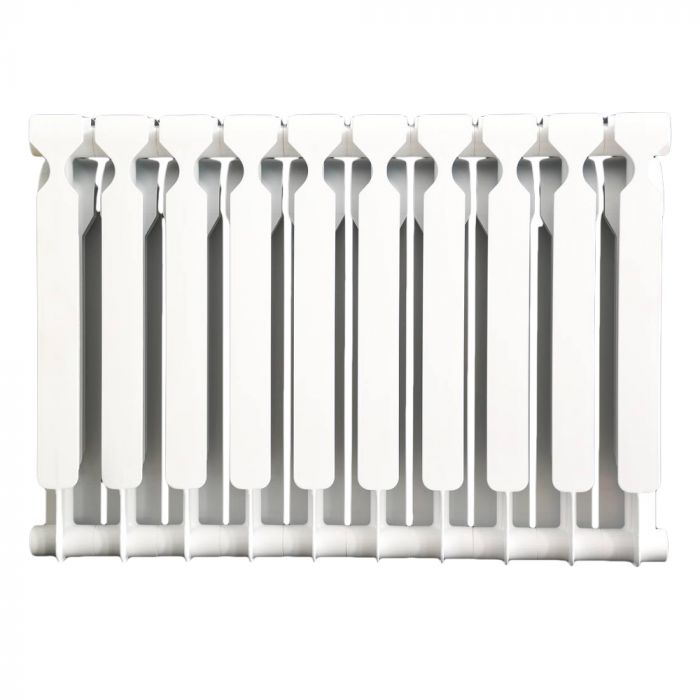 Радіатор біметалевий AAA 500/100 10 секцій 556x80x96мм бокове підкл. 2050 Вт білий