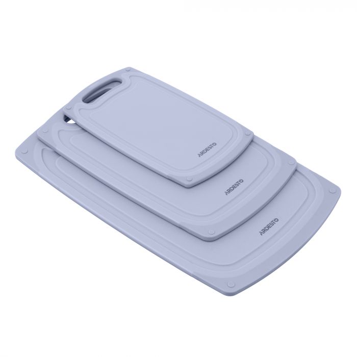 Дошка кухонна ARDESTO Gemini, 25х15х0.8см, пластик, сірий