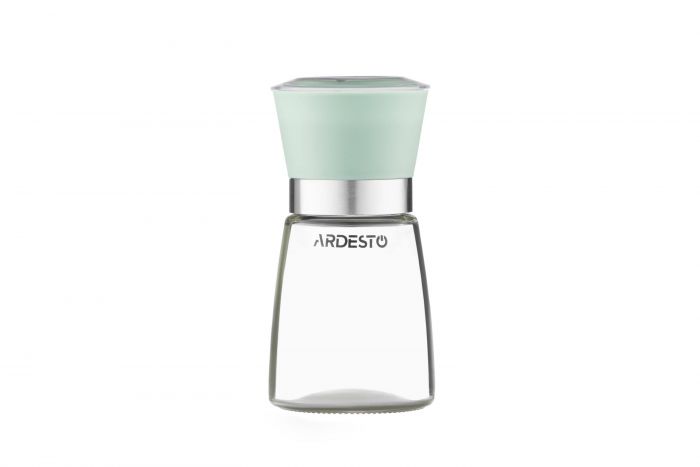Млинок для солі та перцю ARDESTO Gemini, 180мл, скло, пластик, прозорий, зелений