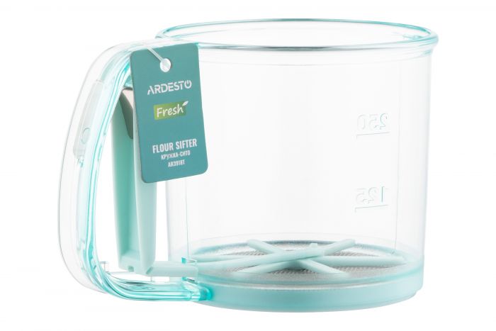 Кружка-сито ARDESTO Fresh, 9.5см, пластик, блакитний