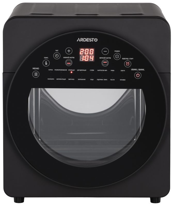 Мультипіч ARDESTO, 1700Вт, об'єм-14.5л, сенсорне керування, 50-220°C, нержав.сталь/пластик, сіро-чорний