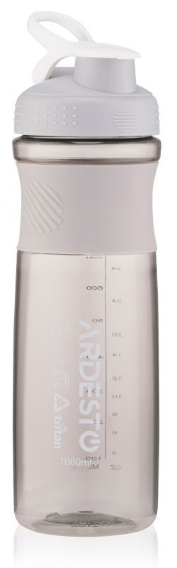 Пляшка для води ARDESTO Smart bottle, 1000мл, тритан, сірий