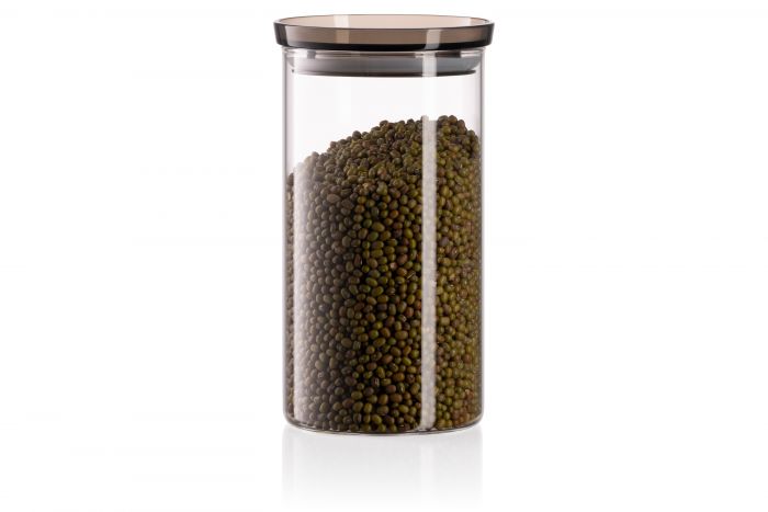 Банка для зберігання ARDESTO Fresh, 1150мл, скло, пластик, прозорий