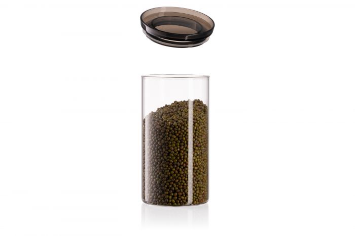 Банка для зберігання ARDESTO Fresh, 1150мл, скло, пластик, прозорий