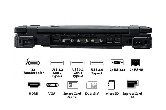 Ноутбук Durabook Z14 Basic 14" FHD Touch AG Intel i5-1135G7, 16GB, F1TB, UMA, Win11P