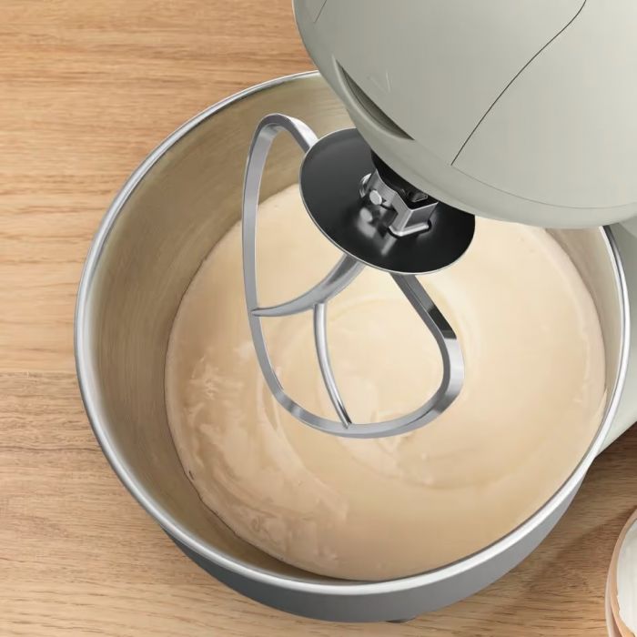 Міксер Tefal планетарний Bake Essential 800Вт, насадки-3, чаша-нерж., метал, 4.8л, білий