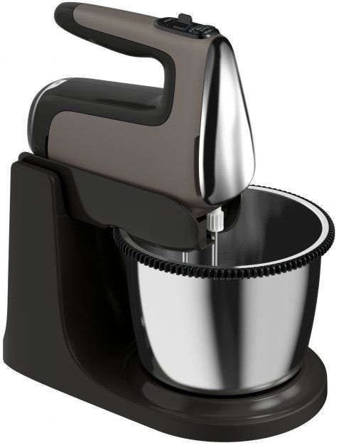 Міксер Tefal стаціонарний Powermix Silence 600Вт, насадки-4, чаша-метал, 2, 5л, турборежим, сіро-чорний