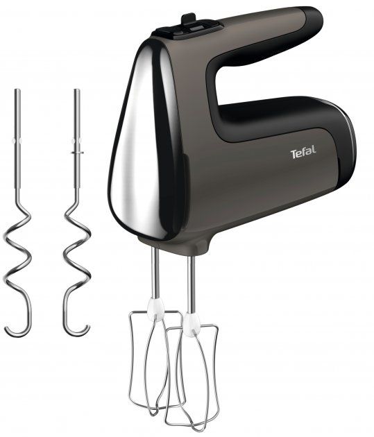 Міксер Tefal стаціонарний Powermix Silence 600Вт, насадки-4, чаша-метал, 2, 5л, турборежим, сіро-чорний