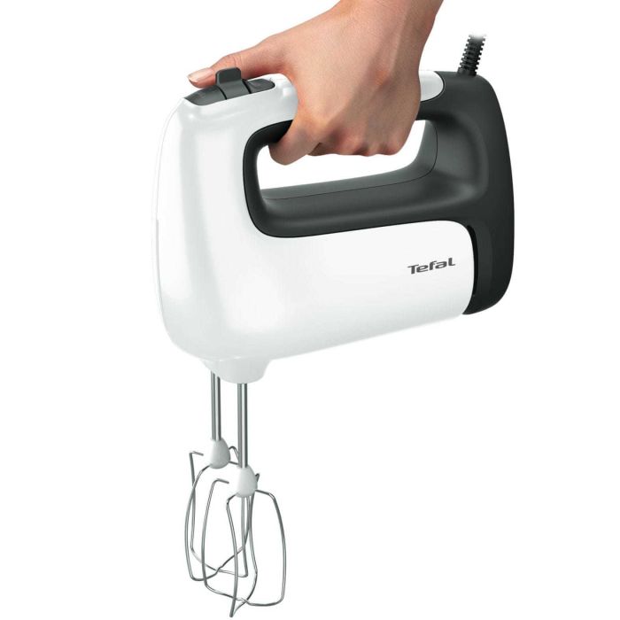 Міксер Tefal стаціонарний  Prep'Mix+ Standbowl 500Вт, насадки-4, чаша-пластик, 2.5л, турборежим, біло-сірий