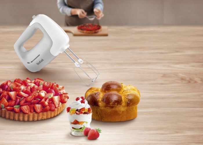 Міксер Tefal ручний Prep'Mix 450Вт, насадки-4, турборежим, сірий
