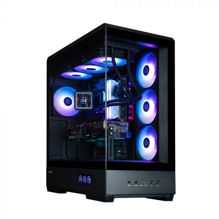 Корпус Zalman P50 DS без БЖ, 2xUSB3.0, 1xUSBType-C, 4x120мм ARGB, VGA 435мм, LCS ready, TG Side Panel, ATX, чорний
