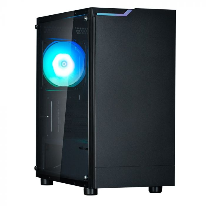 Корпус Zalman T4 Plus без БЖ, 2xUSB3.0, 1xUSB2.0, 1x120мм ARGB, VGA 320мм, LCS ready, TG Side Panel, mATX, чорний