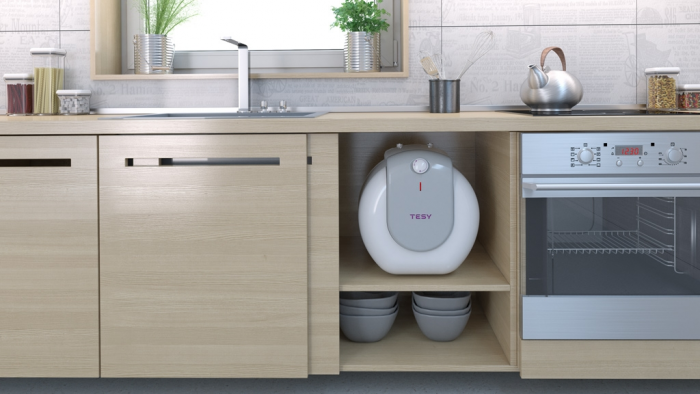 Водонагрівач електр. TESY Bilight Compact 10U GCU 1020 L52 RC, 10л, 2кВт, монтаж під мийкою, мех. кер-ння, B, білий