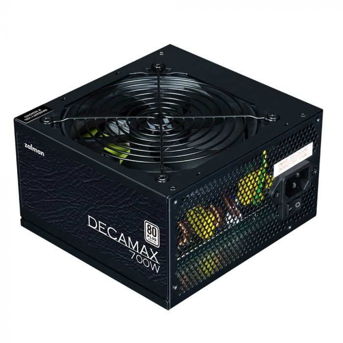 Блок живлення Zalman Decamax  (700W) 85%, 80 Plus, 120мм, 1xMB 24pin(20+4), 1xCPU 8(4+4)+4pin, 3xMolex, 6xSATA, 4xPCIe 8pin(6+2)