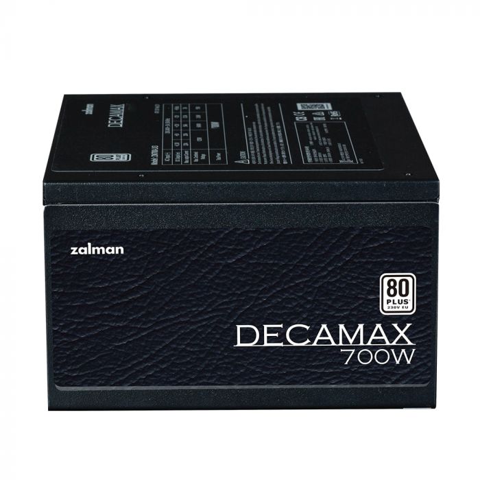 Блок живлення Zalman Decamax  (700W) 85%, 80 Plus, 120мм, 1xMB 24pin(20+4), 1xCPU 8(4+4)+4pin, 3xMolex, 6xSATA, 4xPCIe 8pin(6+2)