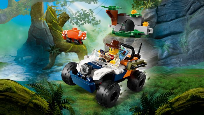 Конструктор LEGO City Квадроцикл для дослідження джунглів «Місія Червоної панди»